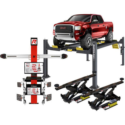 HDS-14LSX 14,000-lb. Capacity Alignment Lift Extended Includes Turnplates and Slip Plates