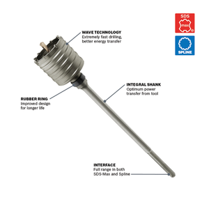 Bosch 2-5/8 In. x 22 In. SDS-maxÂ® Rotary Hammer Core Bit