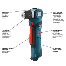 Load image into Gallery viewer, Bosch 12V Max 3/8 In. Angle Drill Kit