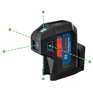 Bosch Green-Beam Five-Point Self-Leveling Alignment Laser