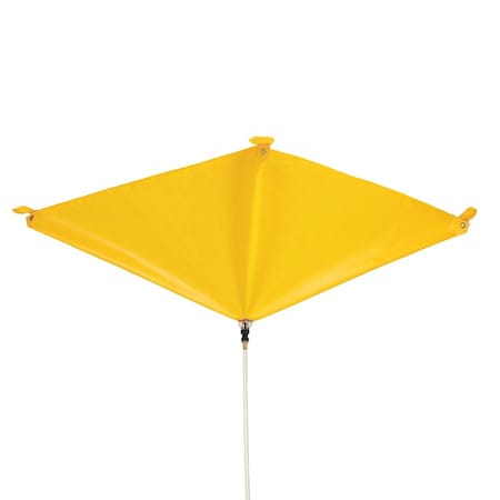 tarp with magnets PIG Magnetic Roof Leak Diverter Tarp Yellow 5