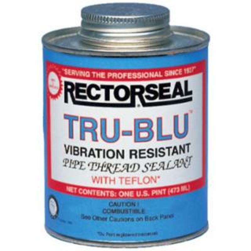 RECTORSEAL TruBlu™ Pipe Thread Sealant, 4 oz Brush Top Can, Blue