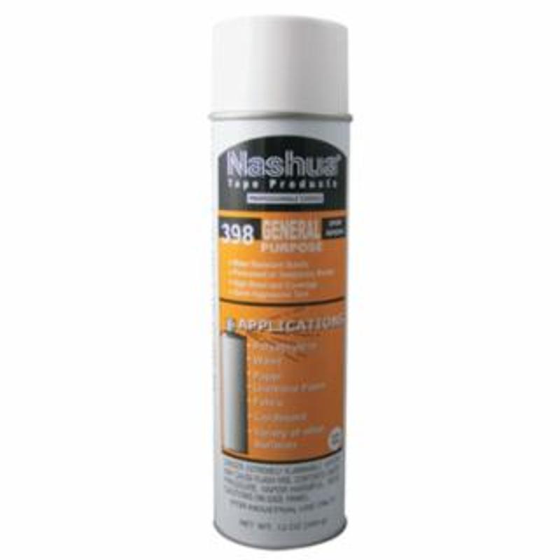 NASHUA 398 General Purpose Spray Adhesive, Water White, Mint Scent, 12