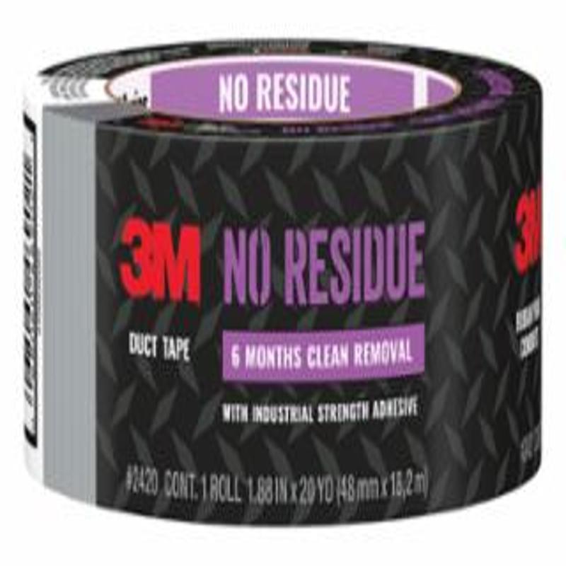 3M No Residue Duct Tape 2420, 1.88 In W X 20 Yd L