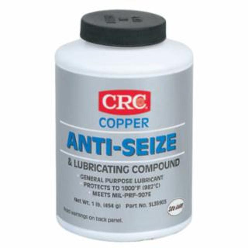 CRC Copper AntiSeize and Lubricating Compound, 16 oz Brush Top Bottle