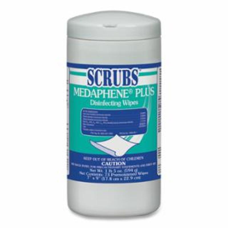 SCRUBS MEDAPHENE® Plus Disinfecting Wipes, 1 lb 5 oz, White, Citrus