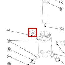 Load image into Gallery viewer, Binks 0114-013638 ADAPTER 3/8" (M) x M22x1.5 (F) -- Ref 9, MX22036 &amp; MX19042 Pump Manual 77-3210 EN [ English ]