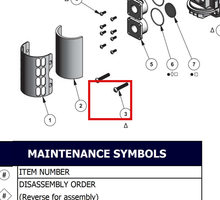 Load image into Gallery viewer, Binks 0115-010026 BUTTON HEAD CAP SCREW -- Ref 3 ∆, MX1205 &amp; MXL1205 Pump Manual - 77-3204 EN [ English ]
