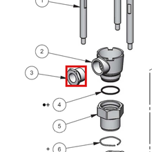 Load image into Gallery viewer, Binks 0115-010060 SIGHT GLASS -- Ref 3, MX412 &amp; MXL412 Pump Manual 77-3202 EN [ English ]