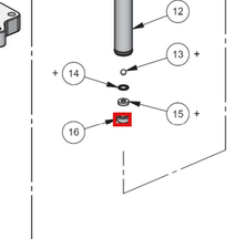 Load image into Gallery viewer, Binks 0115-010067 ROD SEAT NUT -- Ref 16, MX412 &amp; MXL412 Pump Manual 77-3202 EN [ English ]
