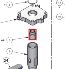 Load image into Gallery viewer, Binks 0115-010166 UPPER SEAL CARTRIDGE ASSEMBLY -- Ref 8 •+, MX412 &amp; MXL412 Pump Manual 77-3202 EN [ English ]