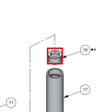Load image into Gallery viewer, Binks 0115-010169 LOWER SEAL CARTRIDGE ASSEMBLY -- Ref 16 •+, MX412 &amp; MXL412 Pump Manual 77-3202 EN [ English ]