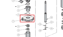 Load image into Gallery viewer, Binks 0115-010204 ADAPTER PLATE MACHINING -- Ref 7, MX412 &amp; MXL412 Pump Manual 77-3202 EN [ English ]