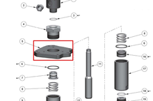 Load image into Gallery viewer, Binks 0115-010205 PUMP ADAPTER PLATE -- Ref 5, MX1205 &amp; MXL1205 Pump Manual - 77-3204 EN [ English ]