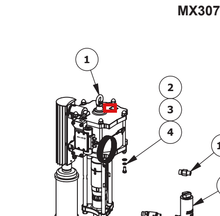 Load image into Gallery viewer, Binks 0115-010551 M12 FLAT WASHER -- Ref 2, MX3070 &amp; MX3560 Pump Manual 77-2960 EN [ English ]