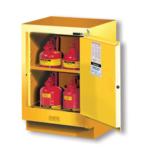 Load image into Gallery viewer, Yellow 15 Gal Under Fume Hood Safety Cabinet | 1 Self-Close Door, Rt Hinge | 882420 - 882420 - image 1