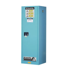 Load image into Gallery viewer, Blue 22 Gal Slimline Corrosives/Acids Safety Cabinet | 1 Self-Close Door | 892222 | Justrite - image 1