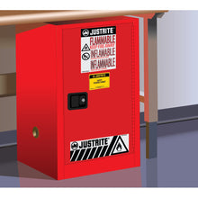 Load image into Gallery viewer, 12 Gal Flammable Safety Cabinet | Red, Self-Close Door |891221 | Justrite - image 1