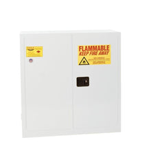 Load image into Gallery viewer, White, 30 Gal Flammable Liquid Cabinet, 1 Shelf, 2 Door, Manual Close | 1932XWHTE - 1932XWHTE - image 1
