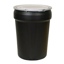 Load image into Gallery viewer, Black 30 Gal Lab Pack Plastic Drum | Metal Lever-Lock | 1601MBLK - 1601MBLK - image 1