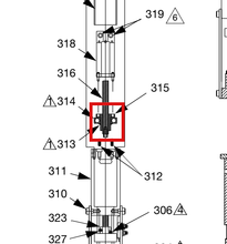 Load image into Gallery viewer, Graco 01/2993/25 Nut,leadscrew,drive,stpr/srvo, - highlighted in parts diagram