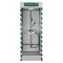 Load image into Gallery viewer, Emergency Cubicle Shower | Covered ABS Eye/Face Wash | SD32K45G | Justrite - image 1