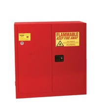 Load image into Gallery viewer, Red, 30 Gal Flammable Liquid Cabinet, 1 Shelf, Sliding Self Close | 1930XRED - 1930XRED - image 1