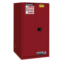 Load image into Gallery viewer, Red 60 Gal Flammable Cabinet | 1 Bi-Fold Self Close Door | 896081 | Justrite - image 1
