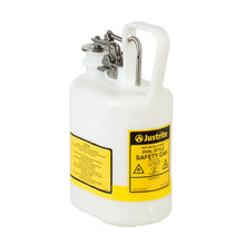Load image into Gallery viewer, 1 Gallon Plastic Safety Can for Flammables | Oval, White | 12162 | Justrite - image 1