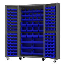 Load image into Gallery viewer, Durham Mobile Bin Cabinet, 14 Gauge, 132 Bins, 36 x 24 x 76 - image 1