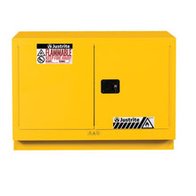 Load image into Gallery viewer, 31 Gal Under Fume Hood Safety Cabinet | 2 Doors, Yellow | 884800 | Justrite - image 1