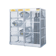 Load image into Gallery viewer, Gas Cylinder Locker Combo | 8 Horizontal LPG &amp; 10 Vertical Tanks | 23008 | Justrite - image 1