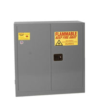 Load image into Gallery viewer, Gray, 30 Gal Flammable Liquid Cabinet, 1 Shelf, Sliding Self Close | 1930XGRAY - 1930XGRAY - image 1