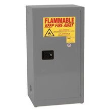 Load image into Gallery viewer, Gray 16 Gal Flammable Liquid Cabinet | Space Saver | 1 Shelf, 1 Door, Manual Close | 1906XGRAY - 1906XGRAY - image 1