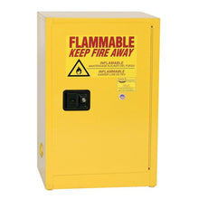 Load image into Gallery viewer, Yellow 12 Gal Flammable Liquid Cabinet | Space Saver | 1 Shelf, 1 Door, Self Close | 1924X - 1924X - image 1