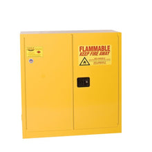 Load image into Gallery viewer, Yellow 30 Gal Flammable Liquid Cabinet | 1 Shelf, 2 Door, Self Close | 3010X - 3010X - image 1