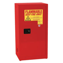 Load image into Gallery viewer, Red 16 Gal Flammable Liquid Cabinet | Space Saver | 1 Shelf, 1 Door, Self Close | 1905XRED - 1905XRED - image 1