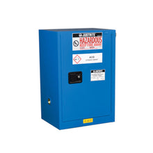 Load image into Gallery viewer, Royal Blue 12 Gal Hazmat Cabinet | 1 Self-Close Door | 861228 | Justrite - image 1