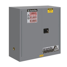 Load image into Gallery viewer, Gray 30 Gallon Flammable Safety Cabinet | 2 Self-Close Doors | 893023 | Justrite - image 1