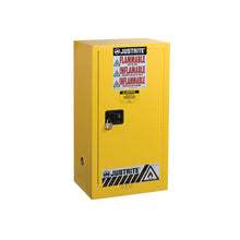 Load image into Gallery viewer, 15 Gal Yellow Flammable Safety Cabinet | 1 Self-Close Door | 891520 | Justrite - image 1