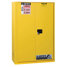 Load image into Gallery viewer, Yellow 45 Gal Flammable Safety Cabinet | 1 Bi-Fold Close Door | 894580 | Justrite - image 1