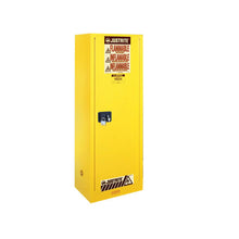 Load image into Gallery viewer, 54 Gal Yellow Flammable Safety Cabinet | 1 Door Deep Slimline | 895420 | Justrite - image 1