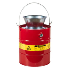 Load image into Gallery viewer, 5 Gal Steel Drain Can with Plated Steel Funnel | 10905 | Justrite - image 1