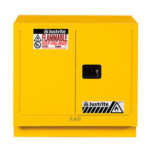 Load image into Gallery viewer, 23 Gal Under Fume Hood Cabinet | 2 Doors, Yellow | 883620 | Justrite - image 1