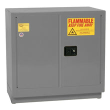 Load image into Gallery viewer, Gray 22 Gal Flammable Liquid Cabinet | Under Counter | 1 Shelf, 2 Door, Self Close | 1970XGRAY - 1970XGRAY - image 1