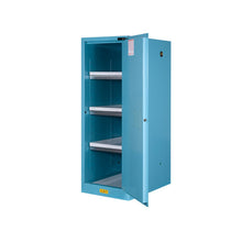 Load image into Gallery viewer, Blue 54 Gal Corrosives/Acid Safety Cabinet Slimline | 1 Self-Close Door | 895422 | Justrite - image 1