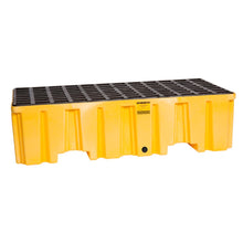 Load image into Gallery viewer, 2 Drum Pallet | Yellow Plastic, With Drain | 1620 | Eagle - image 1