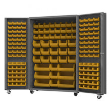 Load image into Gallery viewer, Durham Mobile Bin Cabinet, 14 Gauge, 168 Bins, 48 x 24 x 76 - image 1