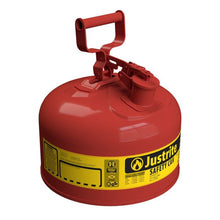 Load image into Gallery viewer, 2.5 Gallon Red Type I Steel Safety Can | Flammables | 7125100 | Justrite - image 1