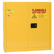 Load image into Gallery viewer, Yellow 24 Gal Flammable Liquid Cabinet | Wall Mount | 3 Shelves, 2 Door, Self Close | 1975X | Justrite - image 1